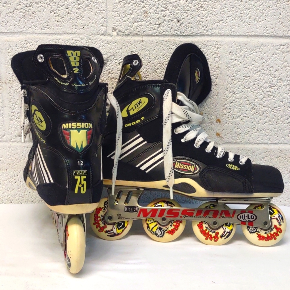 Mission Roller Blades Generator Pro TeaGripper Snapper Wheels Men's Size 12D New